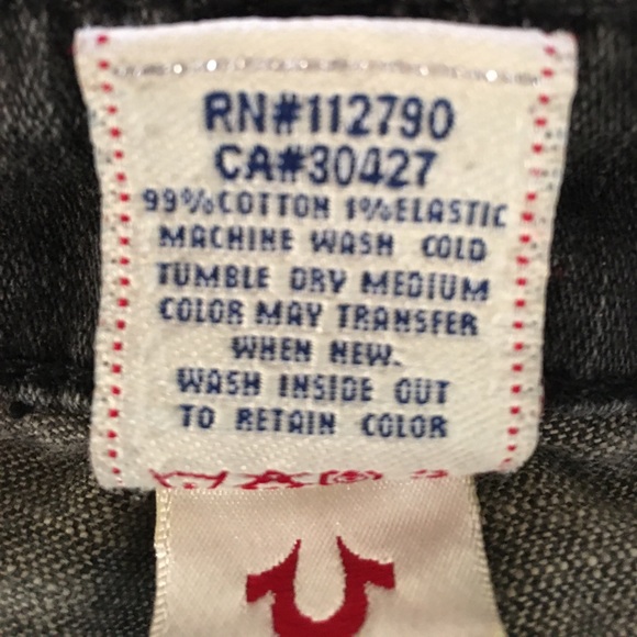 True Religion Black Julie Big T Skinny Jeans - Picture 6 of 8